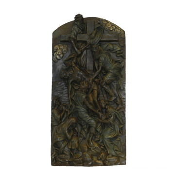 Statue en laiton Relievo Bible Relief Sculpture en bronze Sculpture Tpy-843